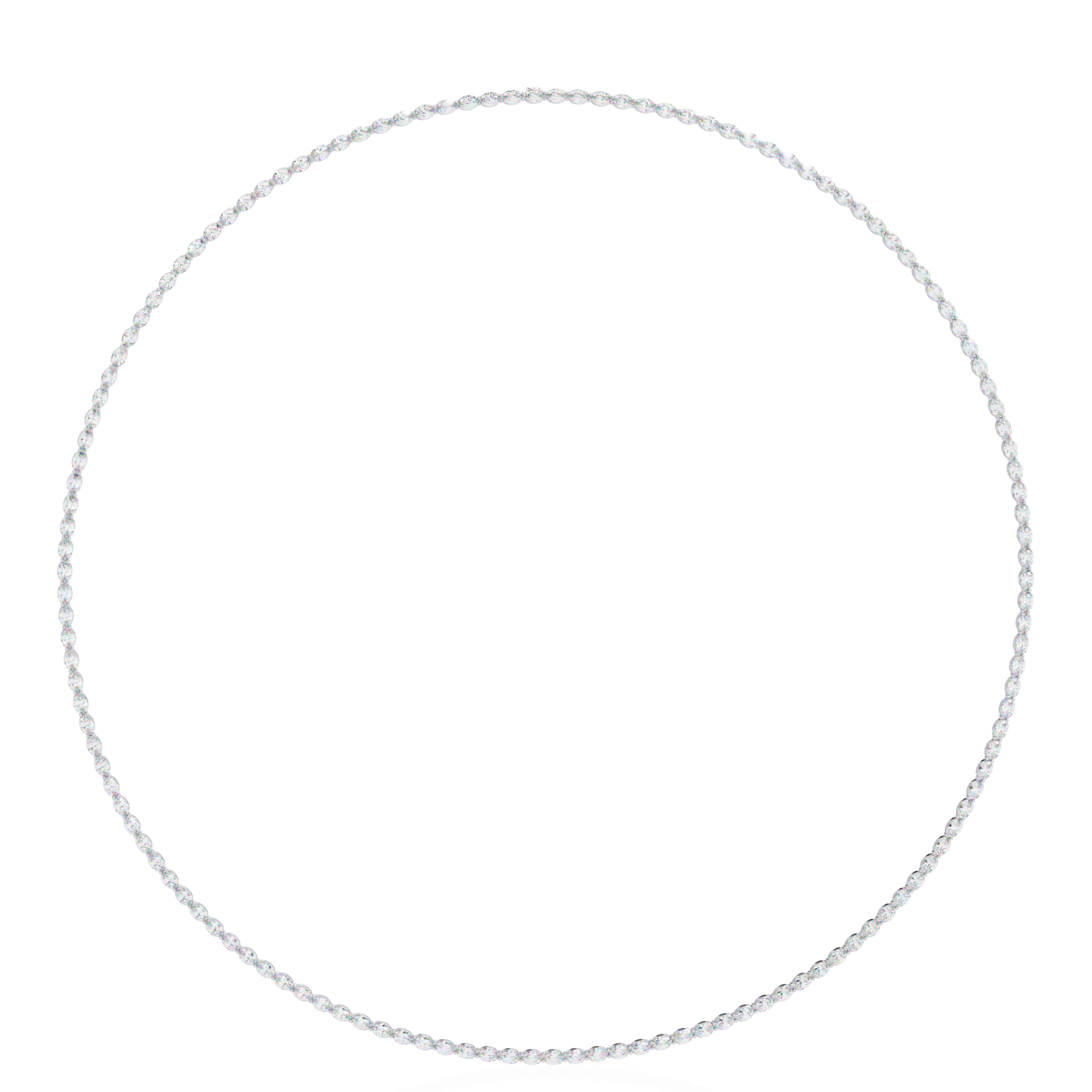 Zeromakin Ovalis Tennis Necklace