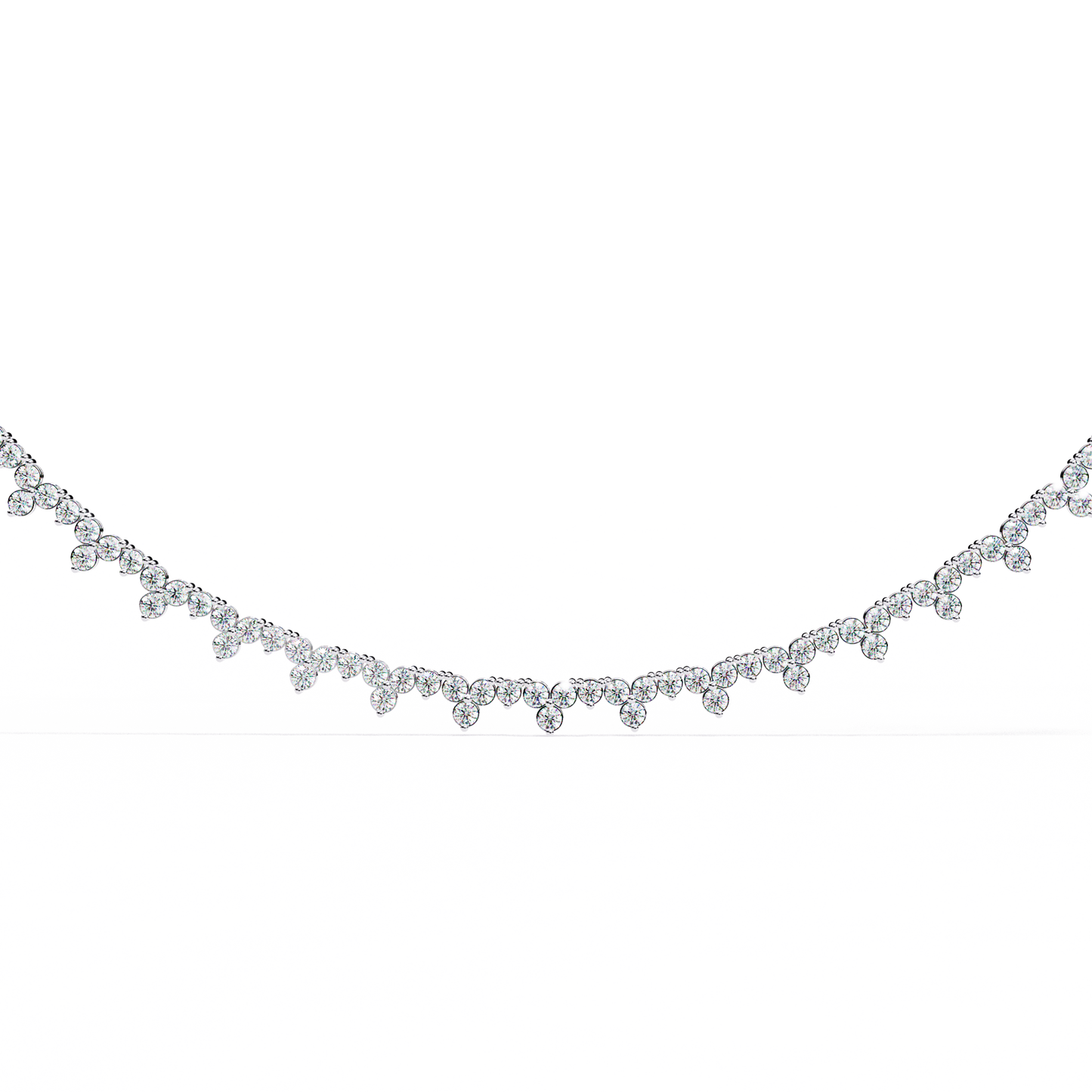 Celeste Diamond Fringe Necklace