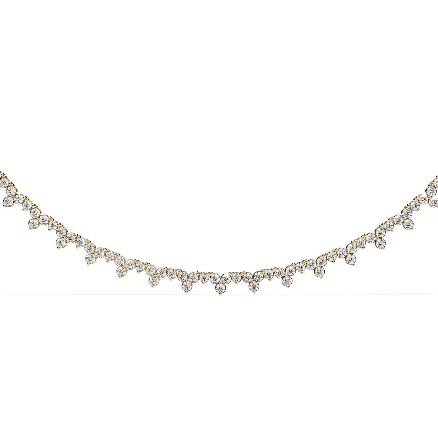 Celeste Diamond Fringe Necklace