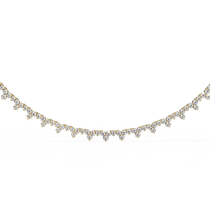Celeste Diamond Fringe Necklace