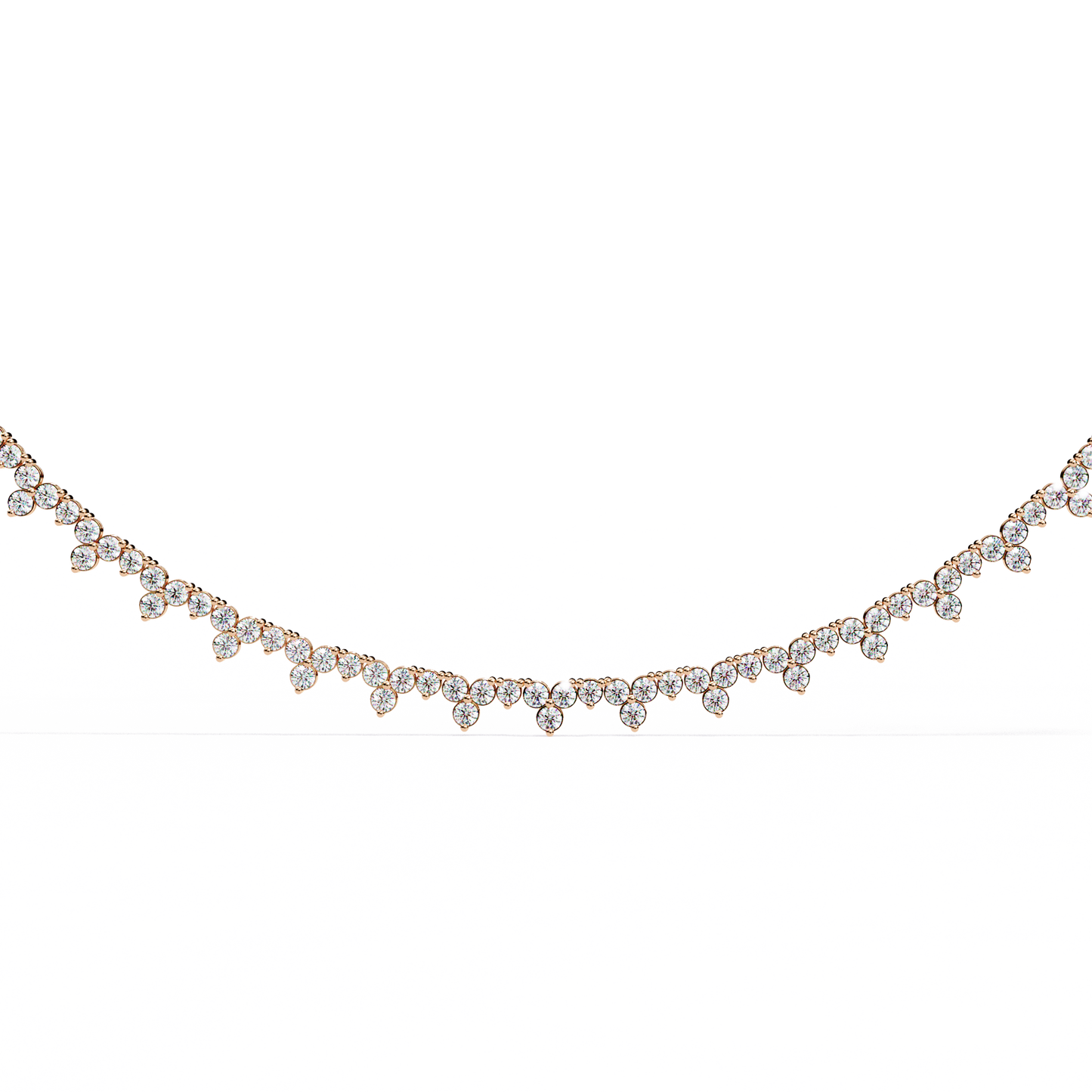 Celeste Diamond Fringe Necklace