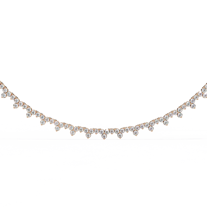 Celeste Diamond Fringe Necklace