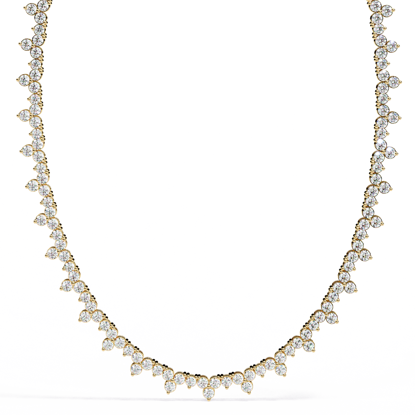 Celeste Diamond Fringe Necklace