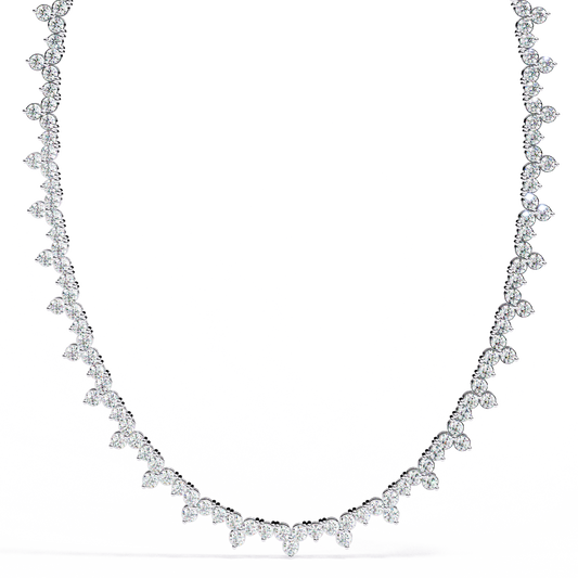 Celeste Diamond Fringe Necklace