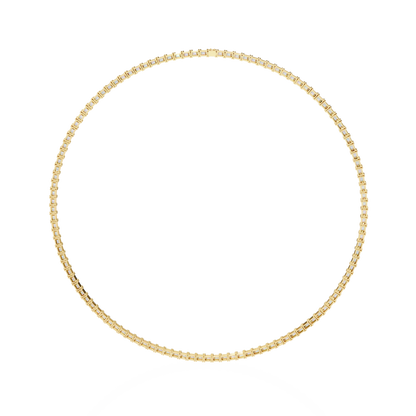 Echelon Baguette Diamond Tennis Necklace
