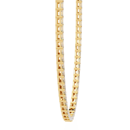 Echelon Baguette Diamond Tennis Necklace