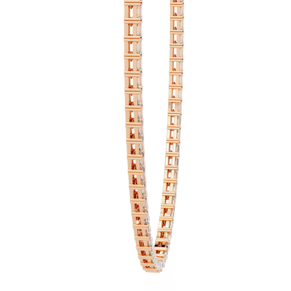 Echelon Baguette Diamond Tennis Necklace