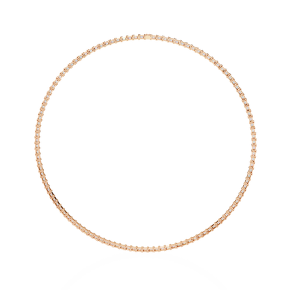 Echelon Baguette Diamond Tennis Necklace