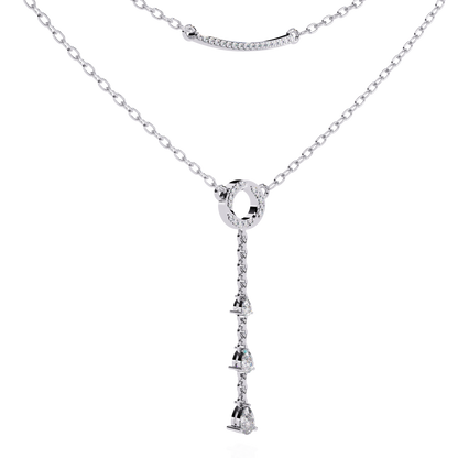 Liora Circle Drop Layered Necklace