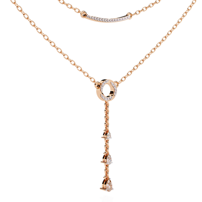 Liora Circle Drop Layered Necklace