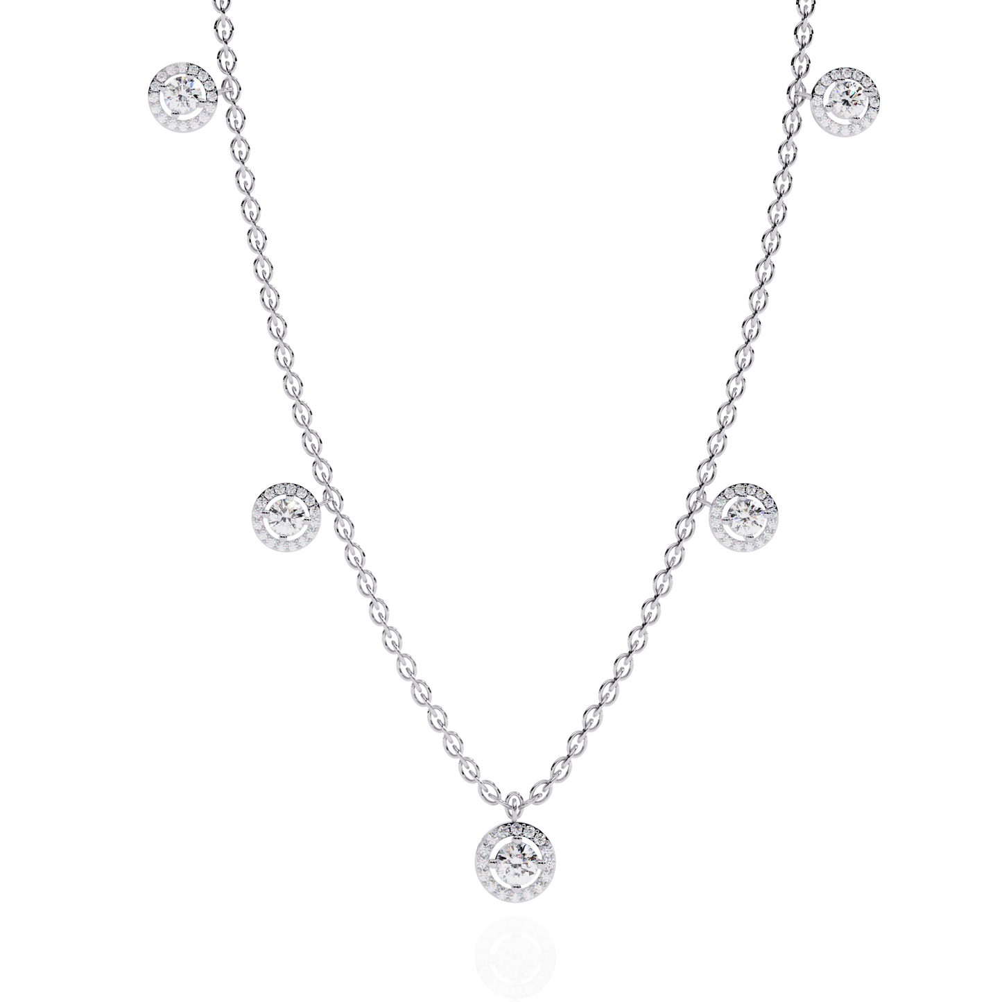 Celeste Halo Charm Necklace
