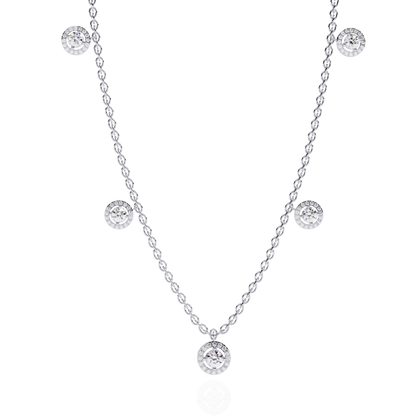 Celeste Halo Charm Necklace