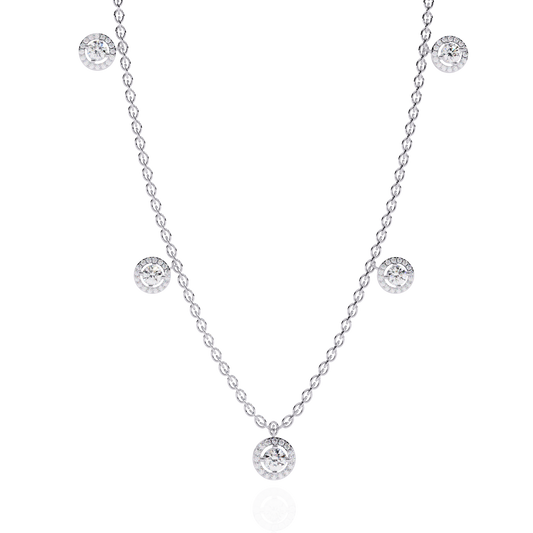 Celeste Halo Charm Necklace