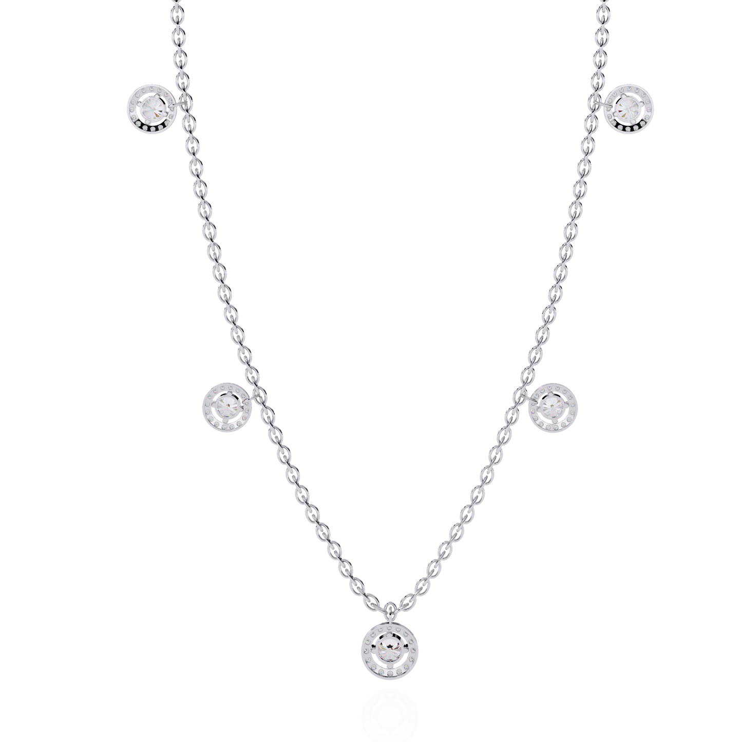 Celeste Halo Charm Necklace