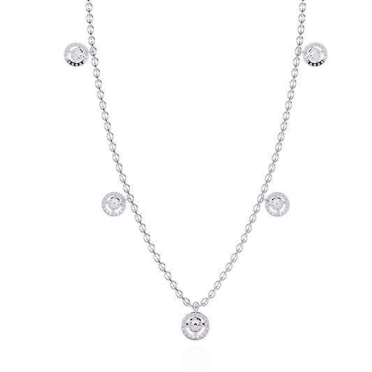 Celeste Halo Charm Necklace