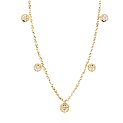 Celeste Halo Charm Necklace
