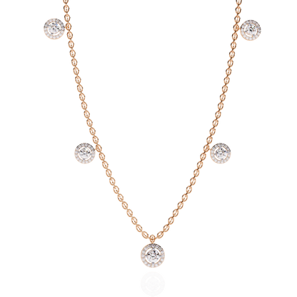 Celeste Halo Charm Necklace