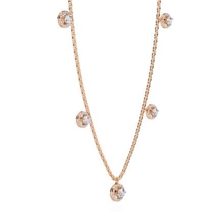 Celeste Halo Charm Necklace