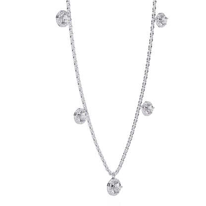 Celeste Halo Charm Necklace