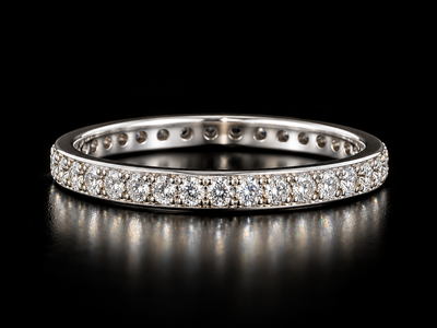 Classic White Gold Diamond Eternity Band Ring