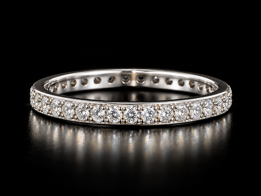 Classic White Gold Diamond Eternity Band Ring
