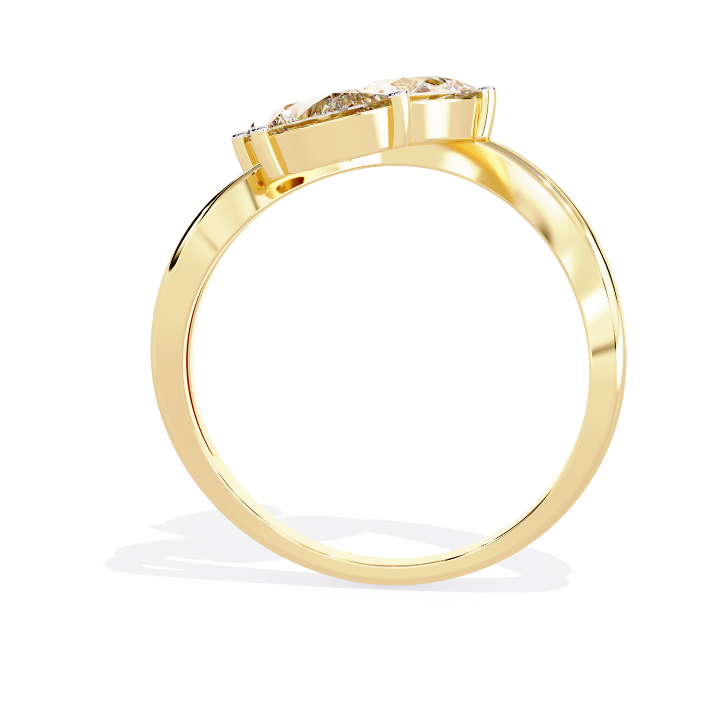 Zeromakin Elara Tria Pear Ring