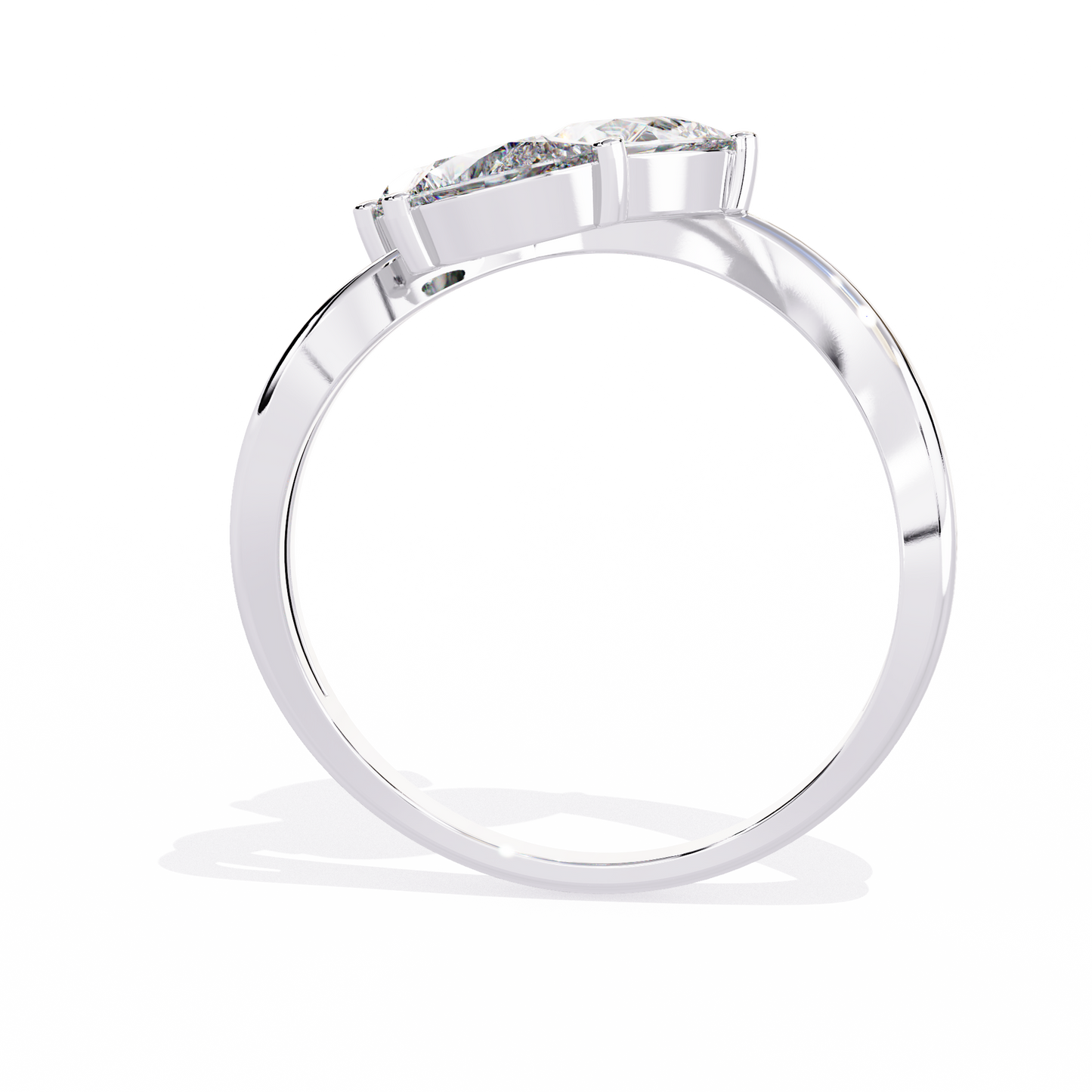 Zeromakin Elara Tria Pear Ring