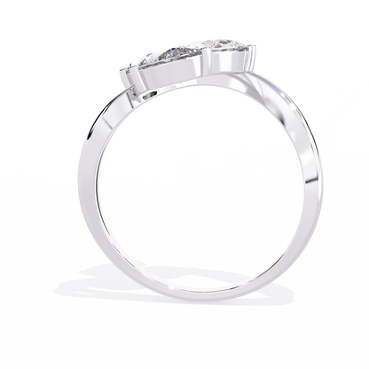 Zeromakin Elara Tria Pear Ring