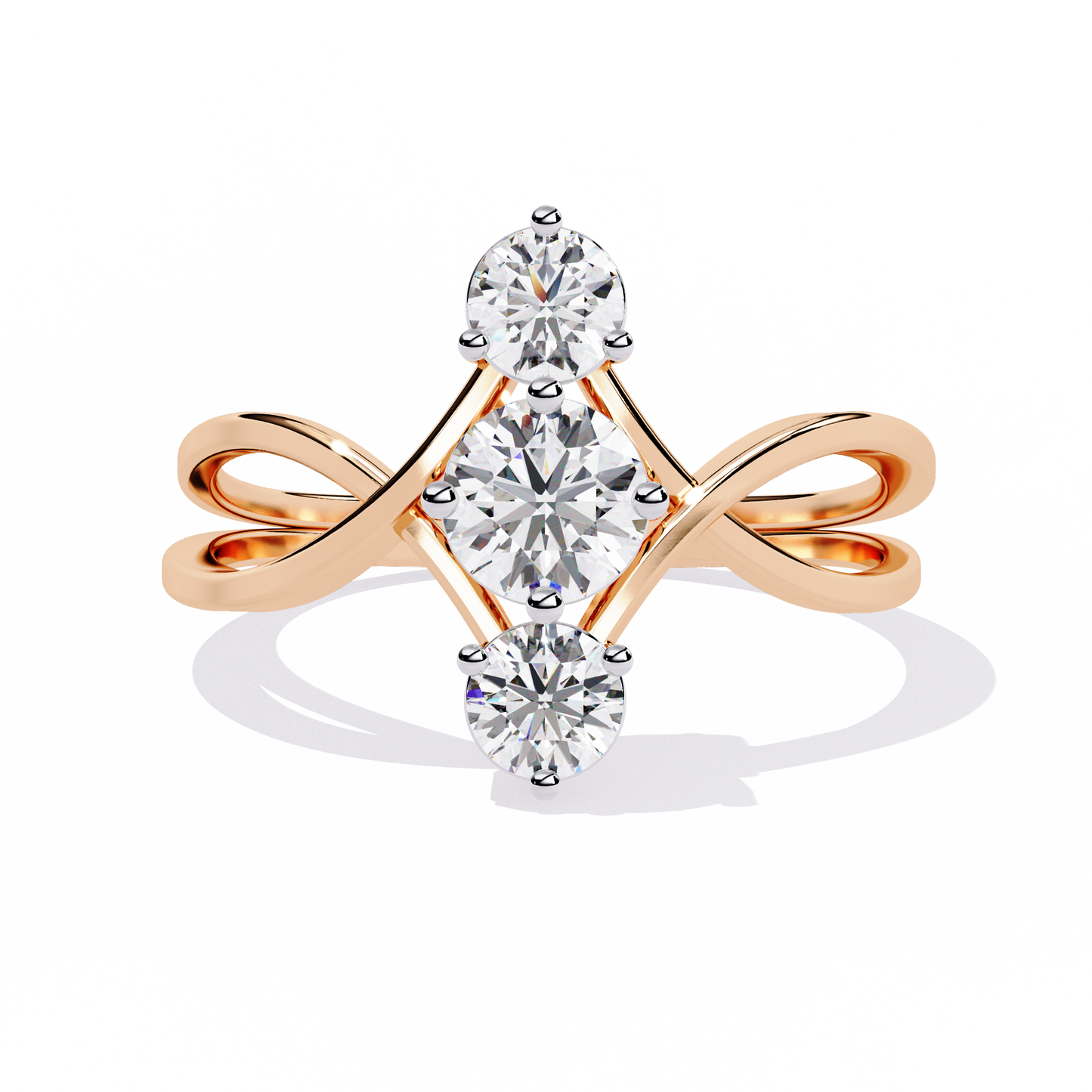 Celeste Trinity Diamond Ring