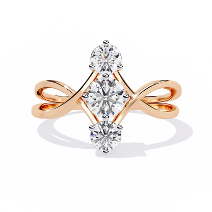 Celeste Trinity Diamond Ring
