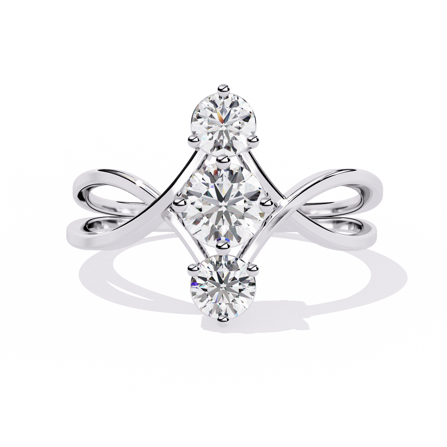 Celeste Trinity Diamond Ring