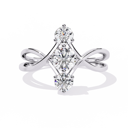Celeste Trinity Diamond Ring