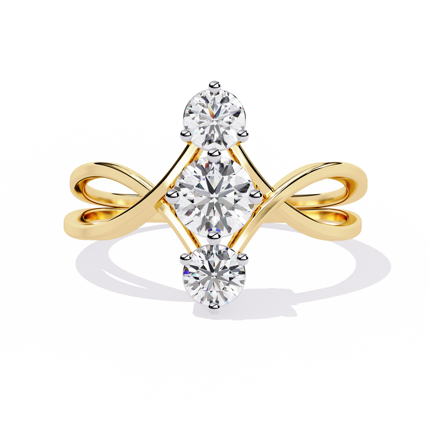Celeste Trinity Diamond Ring