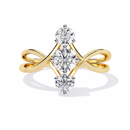 Celeste Trinity Diamond Ring
