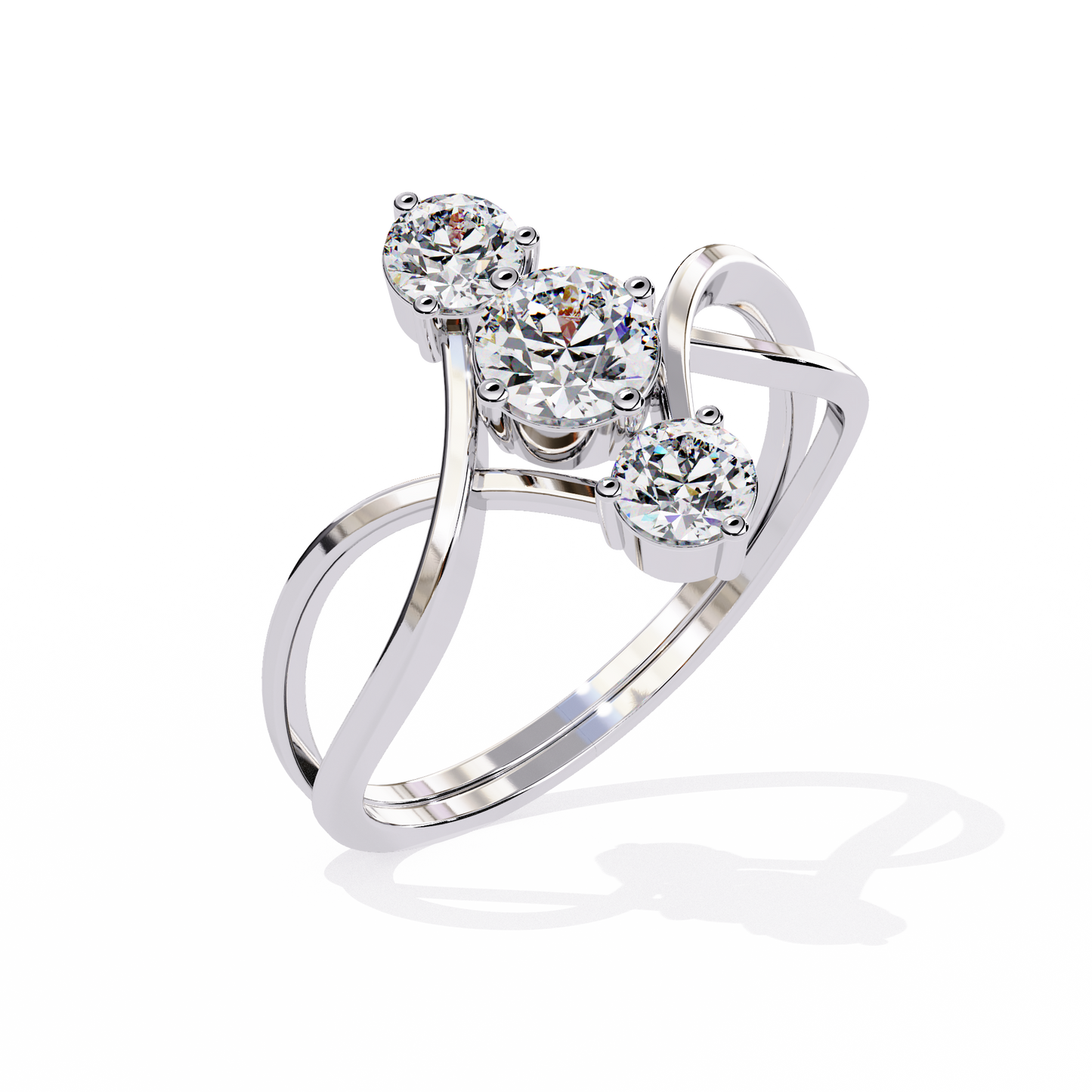 Celeste Trinity Diamond Ring
