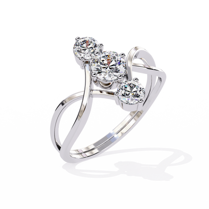 Celeste Trinity Diamond Ring