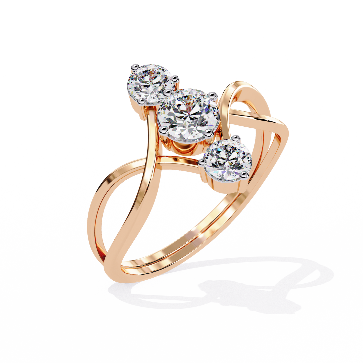 Celeste Trinity Diamond Ring