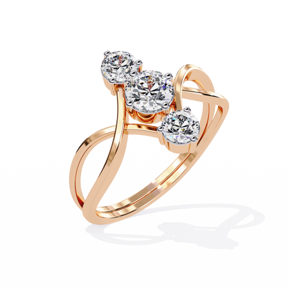 Celeste Trinity Diamond Ring