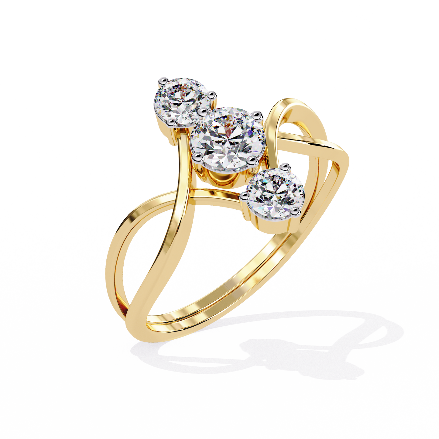 Celeste Trinity Diamond Ring