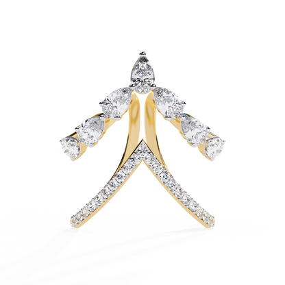 Seraphine Marquise Diamond Open Ring