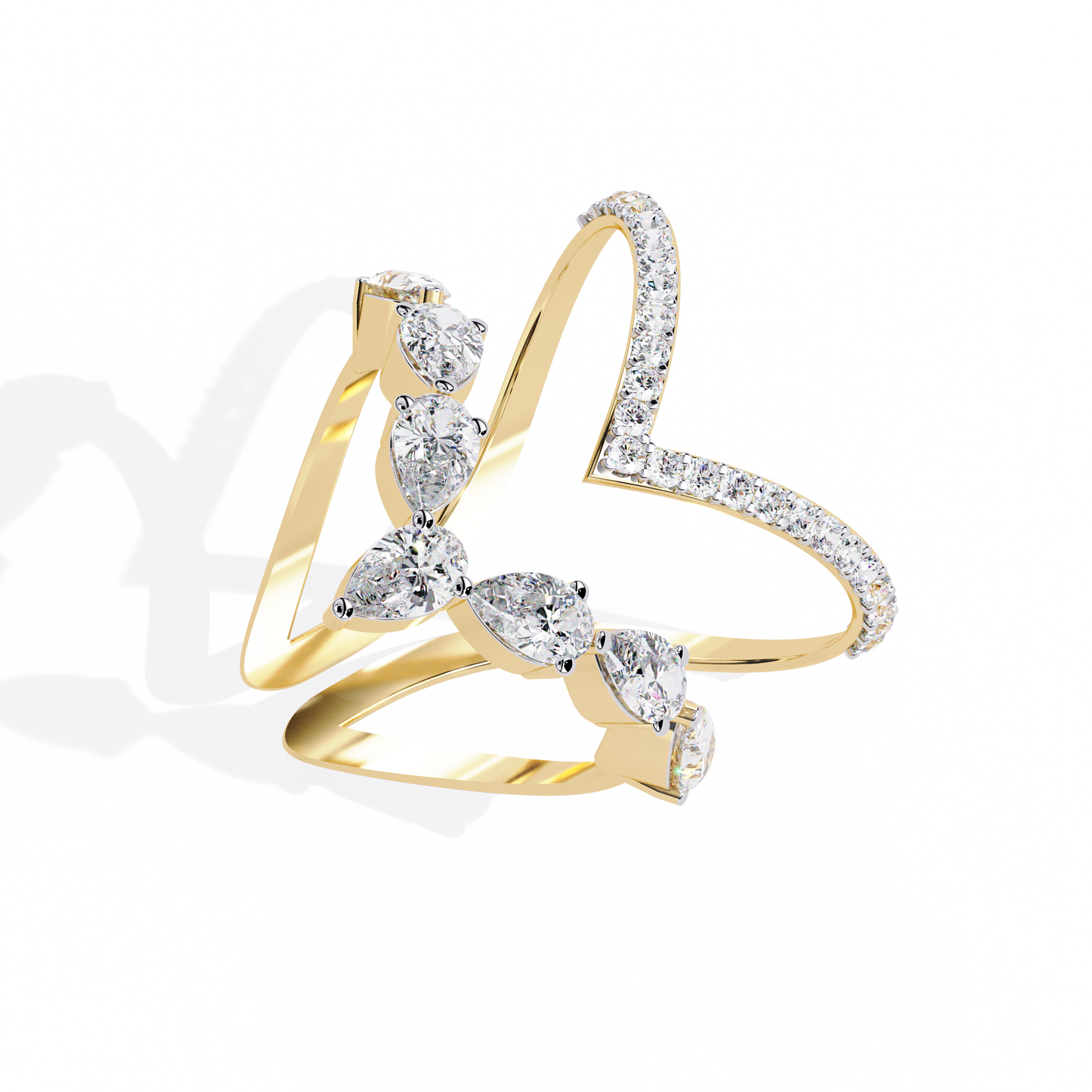 Seraphine Marquise Diamond Open Ring