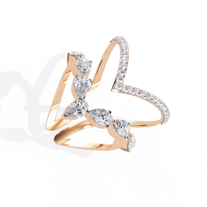 Seraphine Marquise Diamond Open Ring