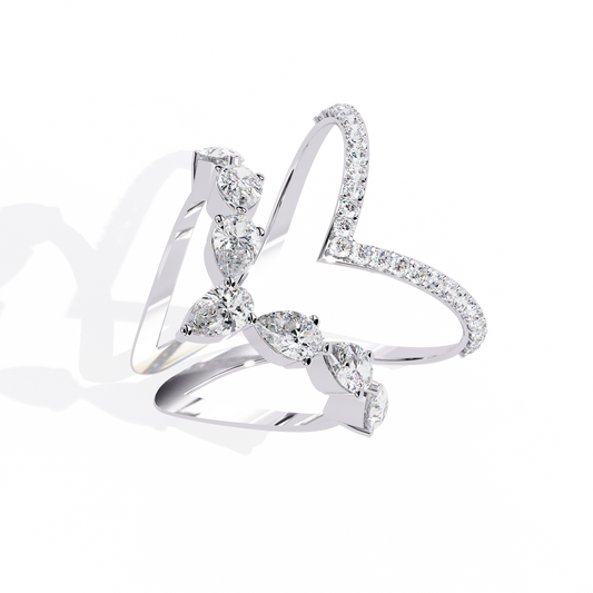 Seraphine Marquise Diamond Open Ring