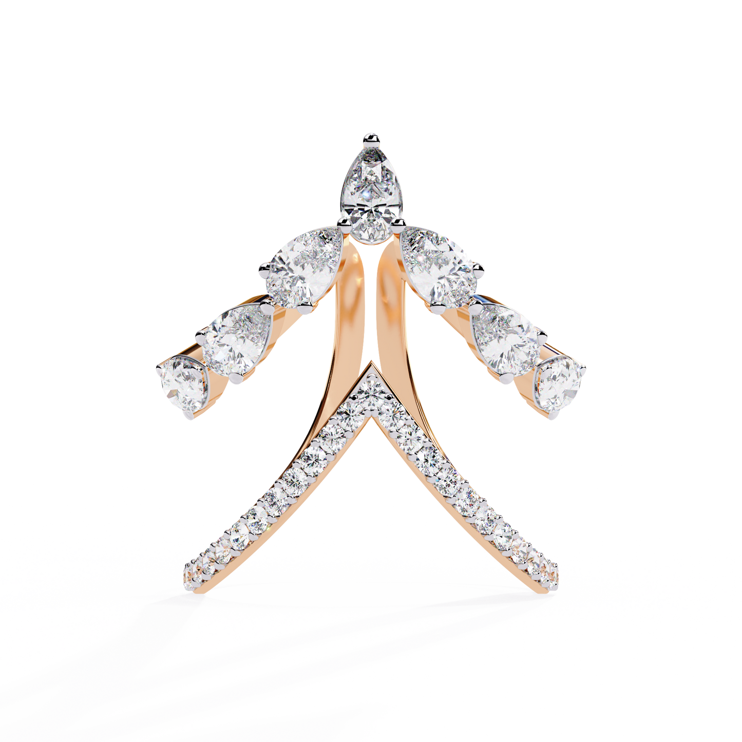 Seraphine Marquise Diamond Open Ring