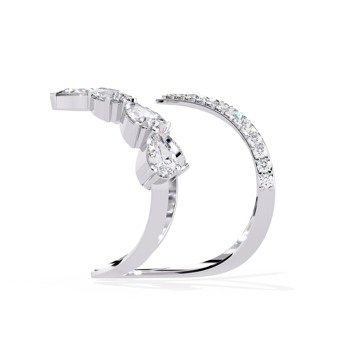 Seraphine Marquise Diamond Open Ring