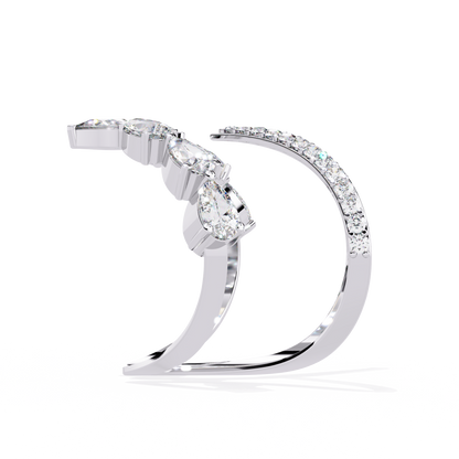 Seraphine Marquise Diamond Open Ring