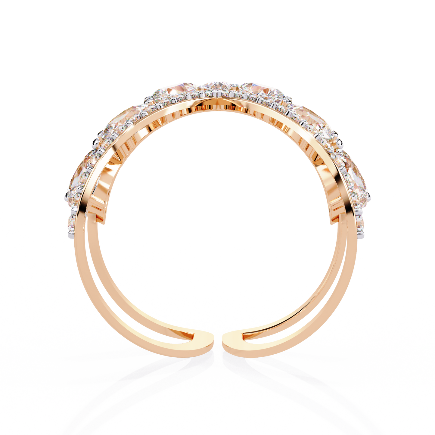 Seraphine Marquise Diamond Open Ring