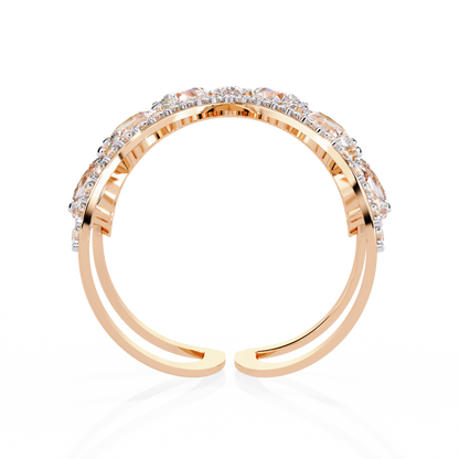 Seraphine Marquise Diamond Open Ring