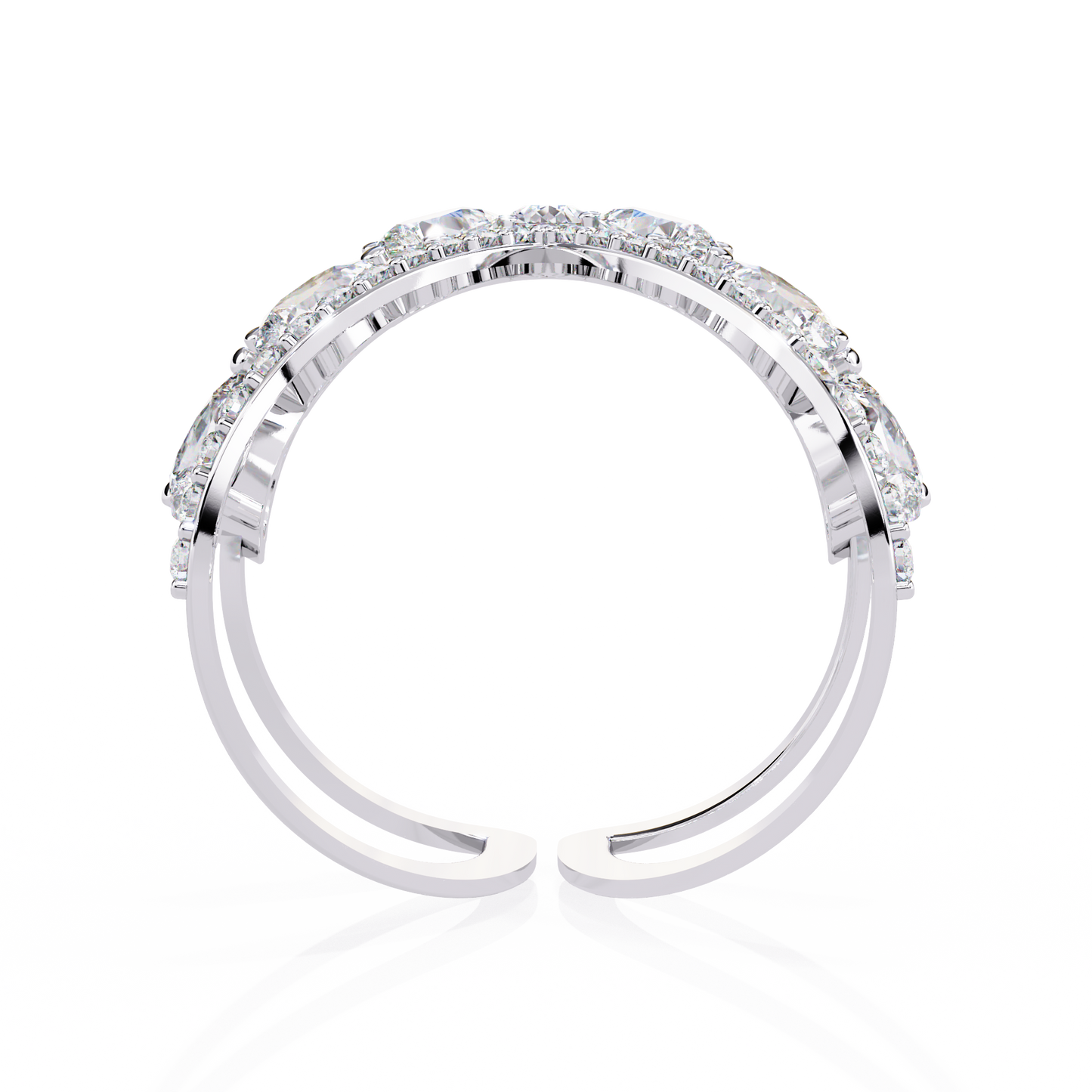 Seraphine Marquise Diamond Open Ring