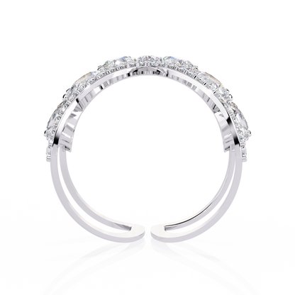 Seraphine Marquise Diamond Open Ring